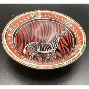 Hand-Carved African Kenya Soapstone Bowl/Trinket Dish-4" Diameter